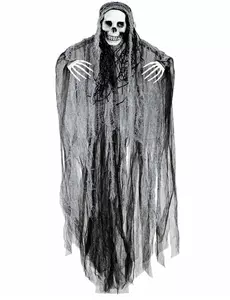 Dekoracja Wisząca Ponurego Żniwiarza na Halloween 90 cm
