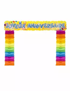 Dekoracja na drzwi Happy Birthday Pop 114 x 18,7 x 250 cm