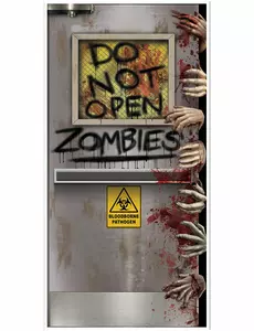 Dekoracja drzwi do laboratorium zombie 76 x 152 cm