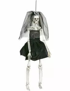 Czarna ozdoba ślubna 42 cm Halloween