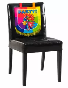 Indiańska kartonowa dekoracja na krzesło 38 x 34 cm