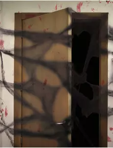 Dekoracja Czarna Pajęczyna z Pająkami 20g Halloween