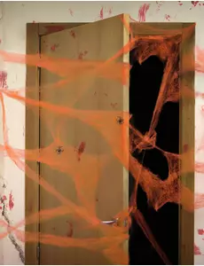 Pomarańczowa Pajęczyna z Pająkami 20g Halloween