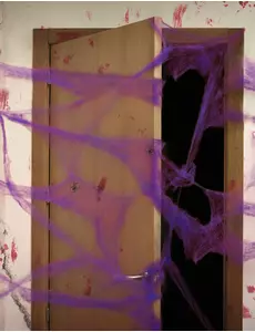 Fioletowa Pajęczyna z Pająkami 20g Halloween