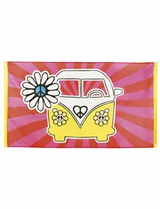 Flaga Hippie Flower Power 90 x 150 cm