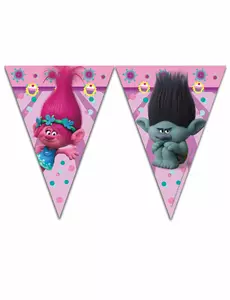 Girlanda Trolls z 9 proporczykami 2,3 m