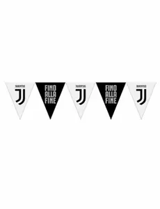 Czarno-białe plastikowe chorągiewki Juventus™