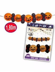 1,8m halloweenowa girlanda z lateksowego balonu