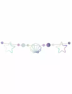 1,65m Holograficzna Kartonowa Girlanda Syrenka