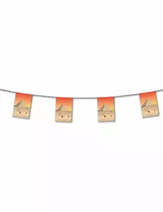 Egipska girlanda papierowa 4 m