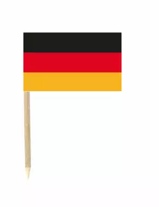 Opakowanie 50 mini flag Niemiec 3 x 5 cm