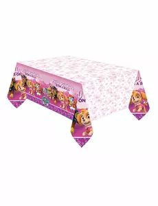 Różowy Plastikowy Obrus Psi Patrol™ 137 x 274cm