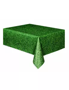 Obrus plastikowy zielony efekt trawy 137 x 274 cm