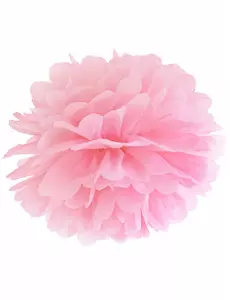 35 cm różowy papier wiszący pompon