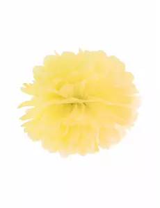 25cm żółty papier wiszący pompon
