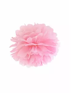 25cm różowy papier wiszący pompon