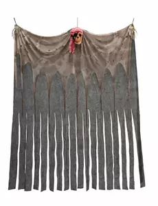 Piracka zasłona z czaszką 200 x 150 cm