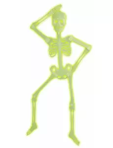 Szkielet Przegubowy Halloween Świecące w Ciemności 92cm