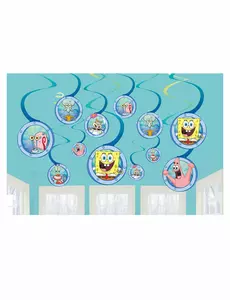 12 wiszących dekoracji SpongeBob™
