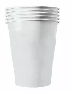 20 białych tekturowych kubków z recyklingu 53 cl
