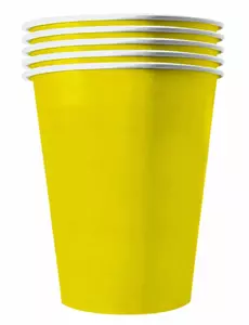 20 amerykańskich żółtych kubków kartonowych nadających się do recyklingu 53 cl