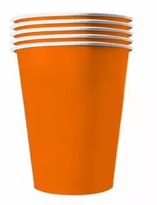 20 kubków amerykańskich do recyklingu karton pomarańczowy 53cl