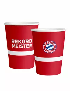 8 papierowych kubków FC Bayern Monachium™ 250ml