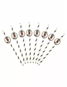 8 kartonowych słomek Ruby Santoro™