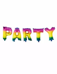 Balony foliowe 3m Rainbow Party Letter