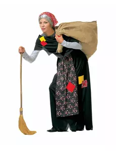 Kostium czarownicy Befana dla dorosłych, Rozmiar: Small