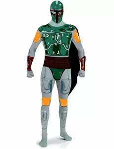 Kostium Boba Fett Star Wars™ z drugiej skóry dla dorosłych, Rozmiar: Medium