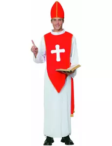 Kostium kardynała czerwono-biały męski