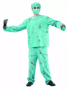 Kostium chirurga zombie Halloween dla dorosłych, Rozmiar: Medium