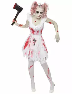 Kostium druhny zombie dla kobiet na Halloween, Rozmiar: Small/Medium