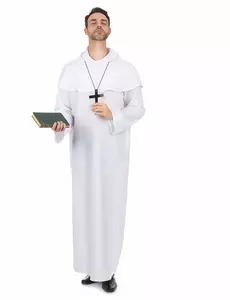 Kostium białego mnicha dla dorosłych