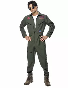 Kostium pilota linii lotniczych Top Gun dla mężczyzn, Rozmiar: M