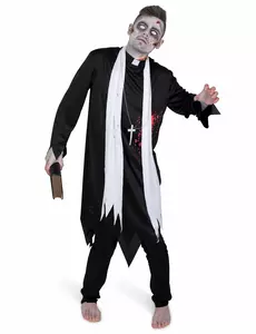 Kostium kapłana zombie dla mężczyzn, Rozmiar: Medium