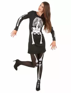 Kostium Halloween Szkielet damski, Rozmiar: Small/Medium