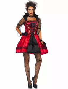 Seksowny gotycki kostium wampirzycy dla kobiet na Halloween, Rozmiar: Medium (40-42)