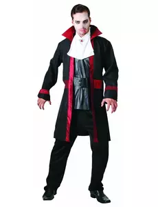 Elegancki kostium wampira dla mężczyzn Halloween, Rozmiar: Medium