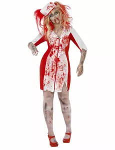 Kostium pielęgniarki zombie w dużym rozmiarze dla kobiet na Halloween, Rozmiar: XX-Large
