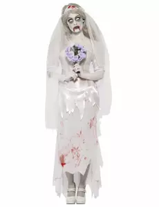 Zombie panna młoda kobieta kostium na Halloween, Rozmiar: Small
