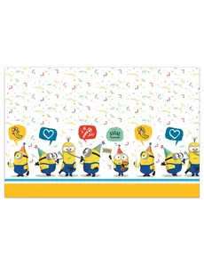 Obrus plastikowy Minionki™ 120 x 180 cm