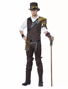 Męski kostium poszukiwacza przygód Steampunk, Rozmiar: Small