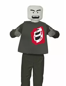 Strój zombie w kształcie bloku na Halloween