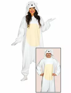 Onesie dla dorosłych niedźwiedzi polarnych, Rozmiar: Medium