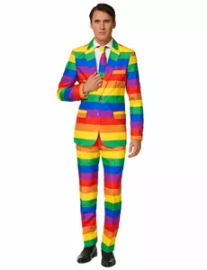 Męski kostium Mr. Rainbow Suitmeister™, Rozmiar: Small (EU 44-46)