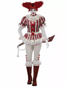 Kostium psycho klauna dla kobiet, Rozmiar: XL(44/46)
