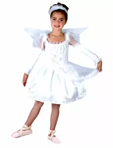 Strój anioła dla dziewczynek, Rozmiar: 4-6 lat (110-120 cm)