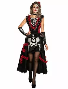 Kostium halka Dia de los muertos damski, Rozmiar: Small (36/38)